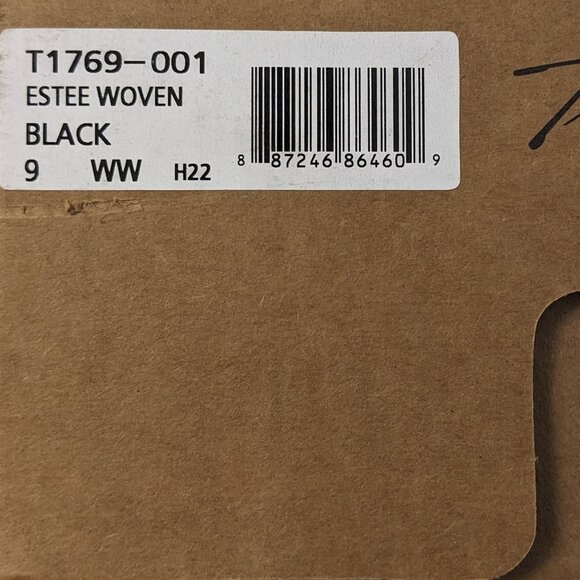 Trotters Estee Woven Flats, Black, Women's 9 Extra Wide - Picture 5 of 5